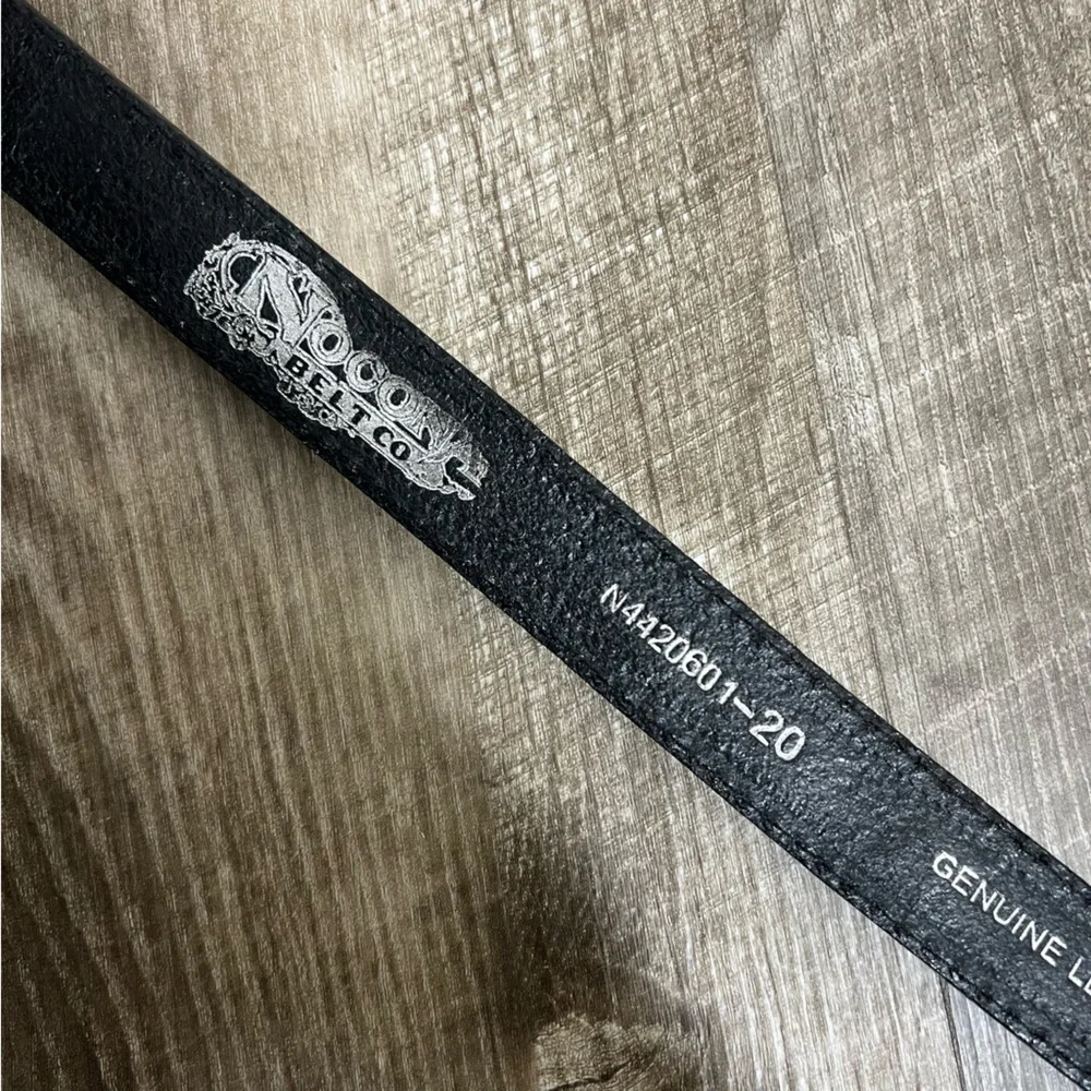 Nocona Star Embellished Leather Belt